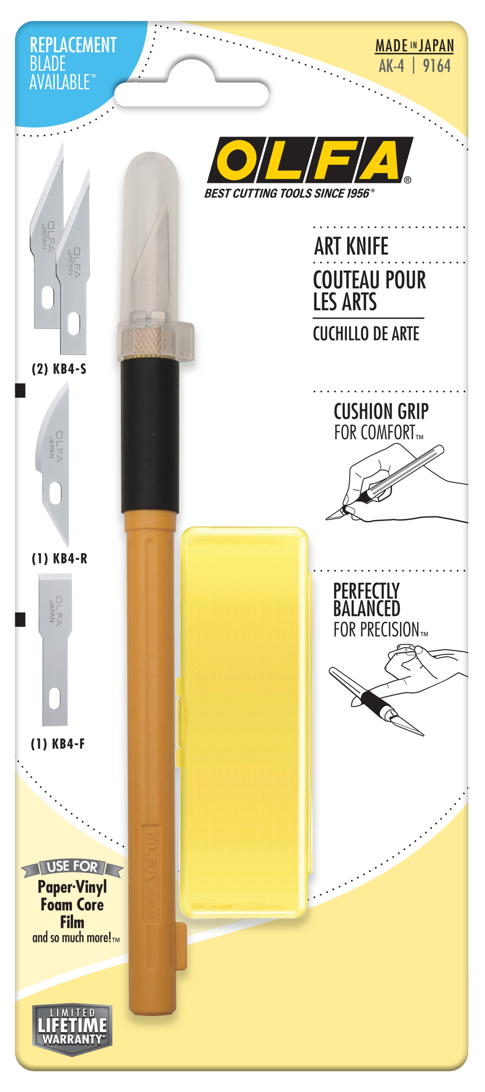 OLFA AK-4 Graphic Art Knife with Cushioned Grip