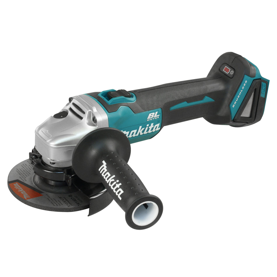 Rectifieuse coudée 5 po sans balai avec interrupteur à bouton-poussoir 18V LXT, outil seulement - DGA506Z