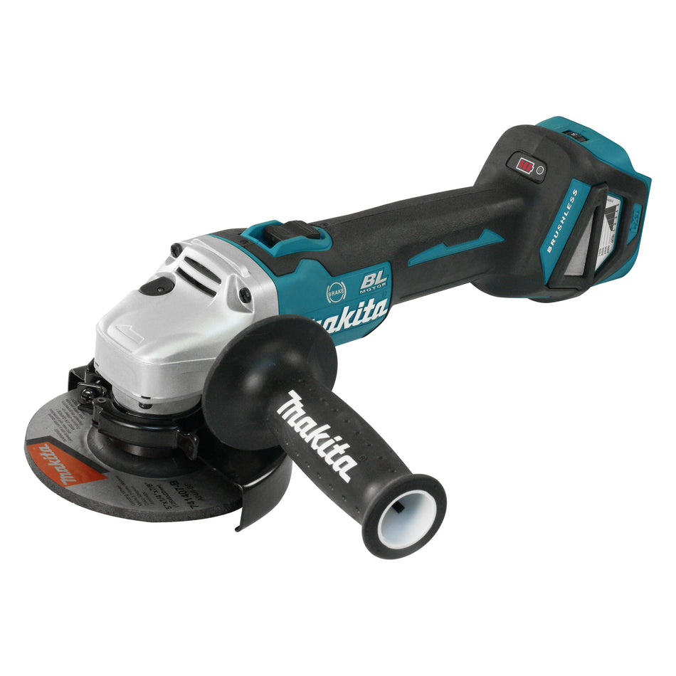 Rectifieuse coudée 5 po sans balai avec interrupteur à bouton-poussoir 18V LXT, outil seulement - DGA513Z