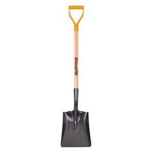 Pelle carrée, appuis-pieds, manche bois dur 35 po, dh, Garant Pro