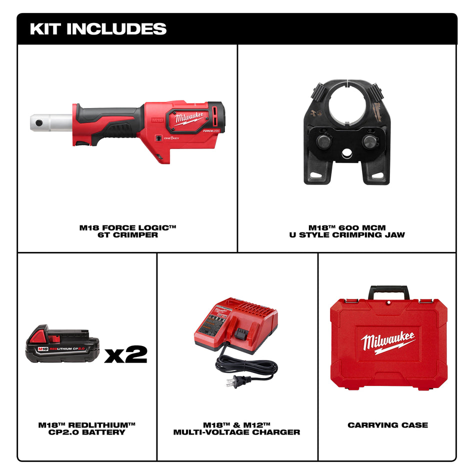 Kit de sertisseuse M18 FORCE LOGICMC 600 MCM