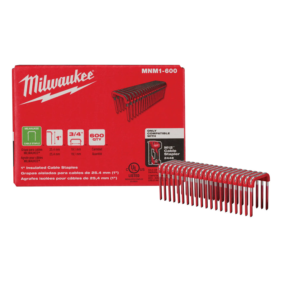 1-inch Insulated Cable Staples