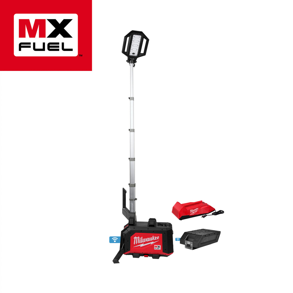 Tour d’éclairage compacte à double source d’alimentation MX FUELMC ROCKETMC