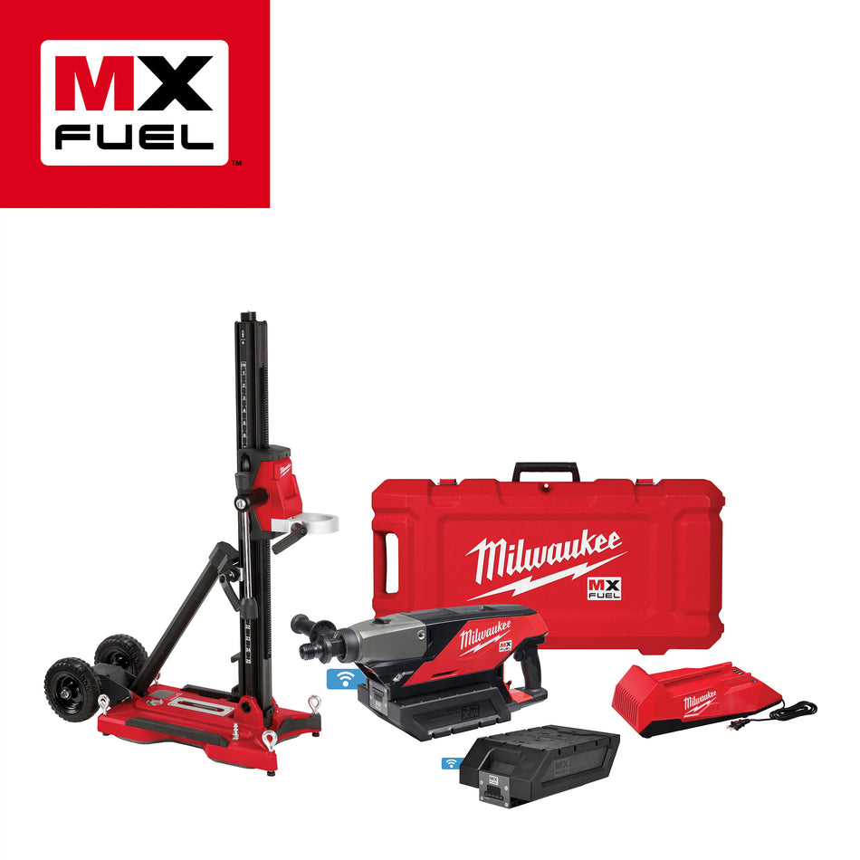 MX FUEL Lithium-Ion Cordless Core Drill Kit with Stand