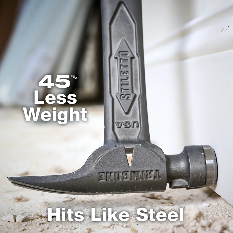 STILETTOᴹᴰ TRIMBONE™ 10oz Titanium Finish Hammer