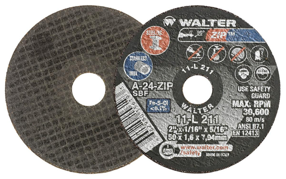 2X1/16X5/16 ZIP CUT-OFF WHEELS