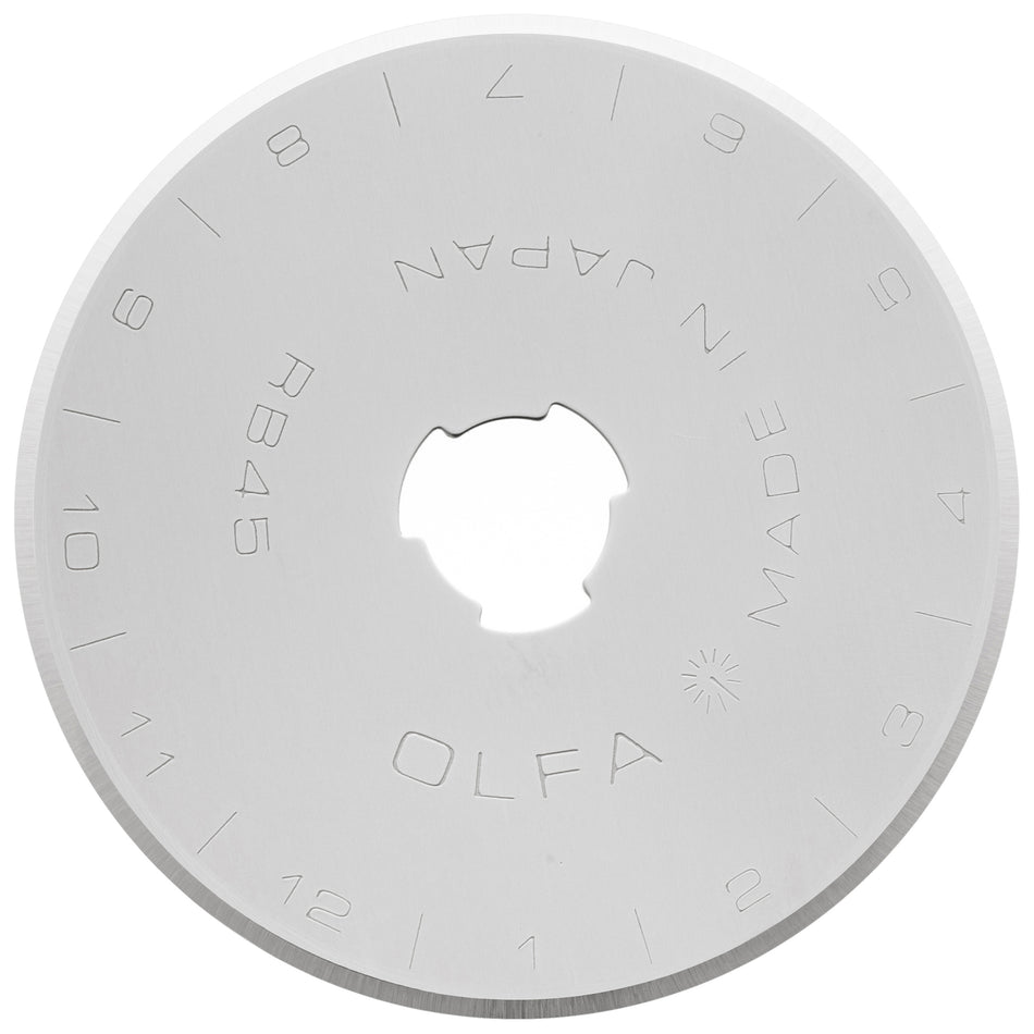 OLFA 45mm RB45-10 Tungsten Steel Rotary Blade, 10-pack