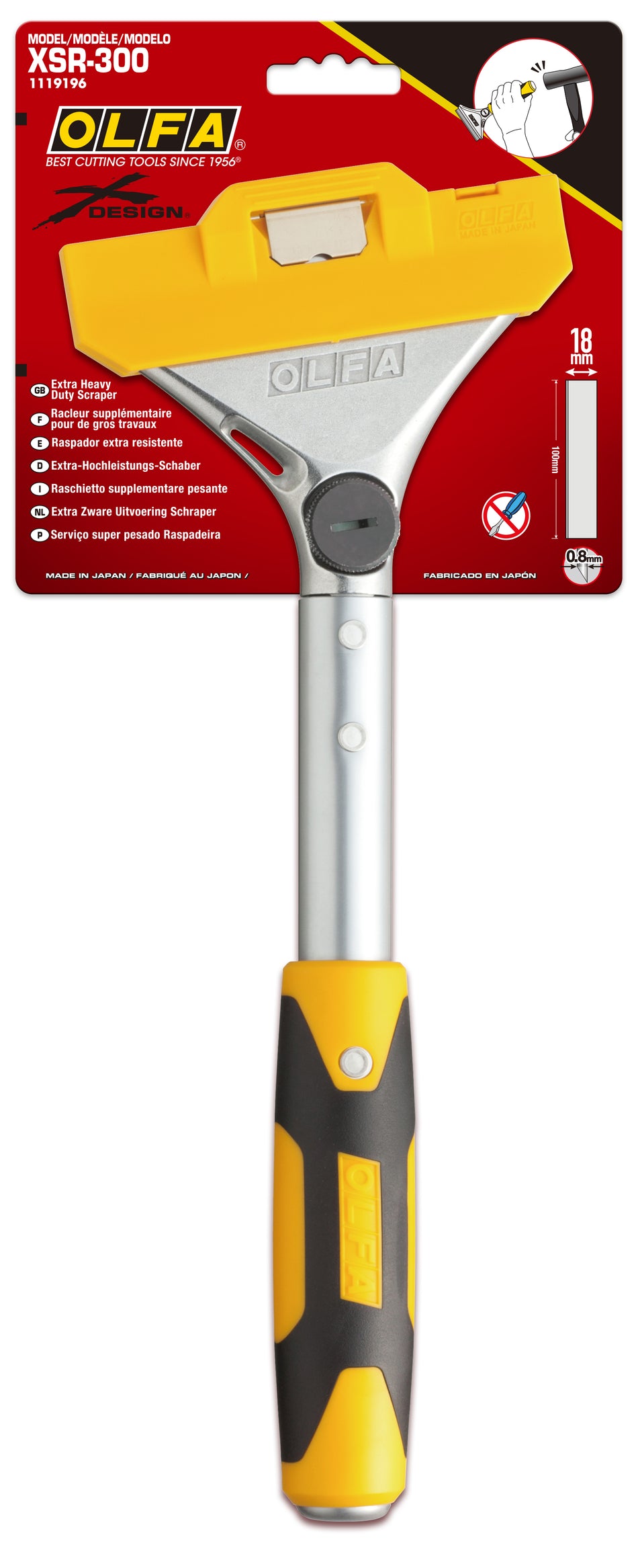 OLFA XSR-300 12 po Extra Heavy Duty Scraper