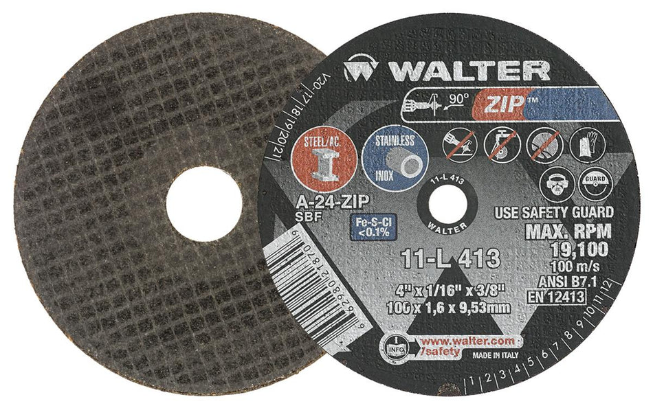 4X1/16X3/8 ZIP CUTTING DISCS