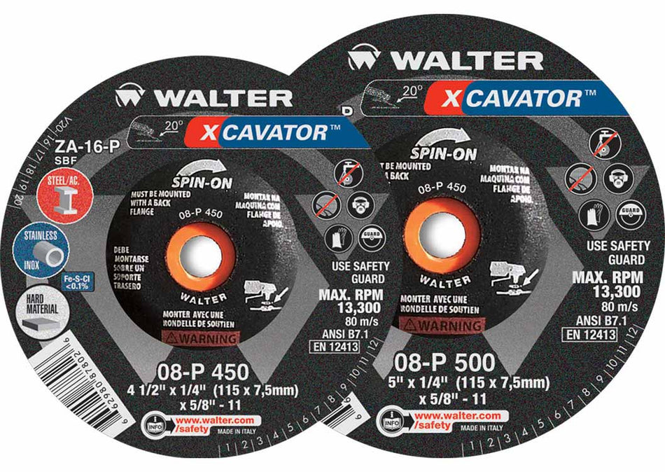 4-1/2X1/4 SPIN-ON XCAVATOR