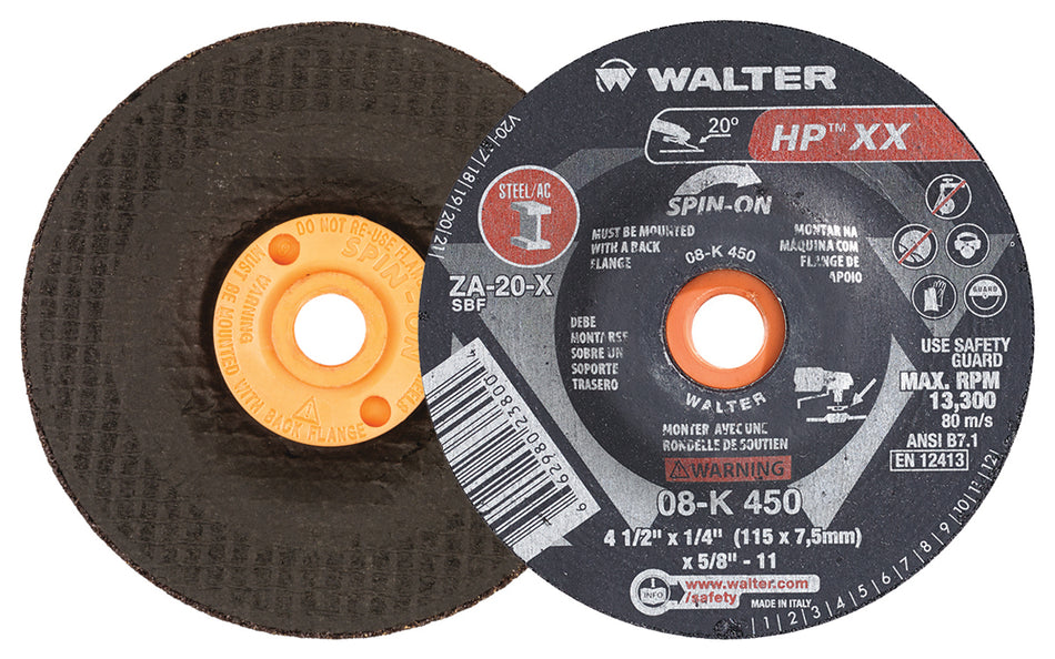 HP XX 4-1/2X1/4 GRINDING/CUTTING SPIN-ON