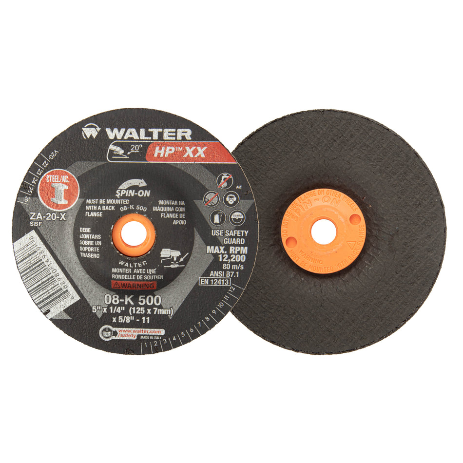 HP XX 5X1/4 SPIN-ON GRINDING WHEEL